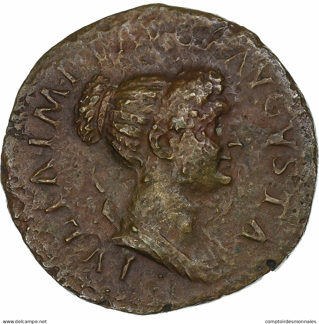 Julia Titi, Dupondius, 80-81, Rome, Bronze, TTB, RIC:398 - Les Flaviens (69 à 96)