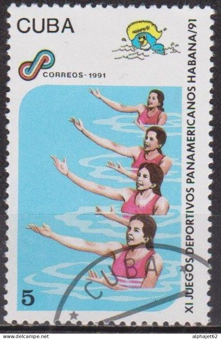 Sport Olympique - CUBA - Natation Synchronisée -  N° 3117 - 1991 - Gebruikt