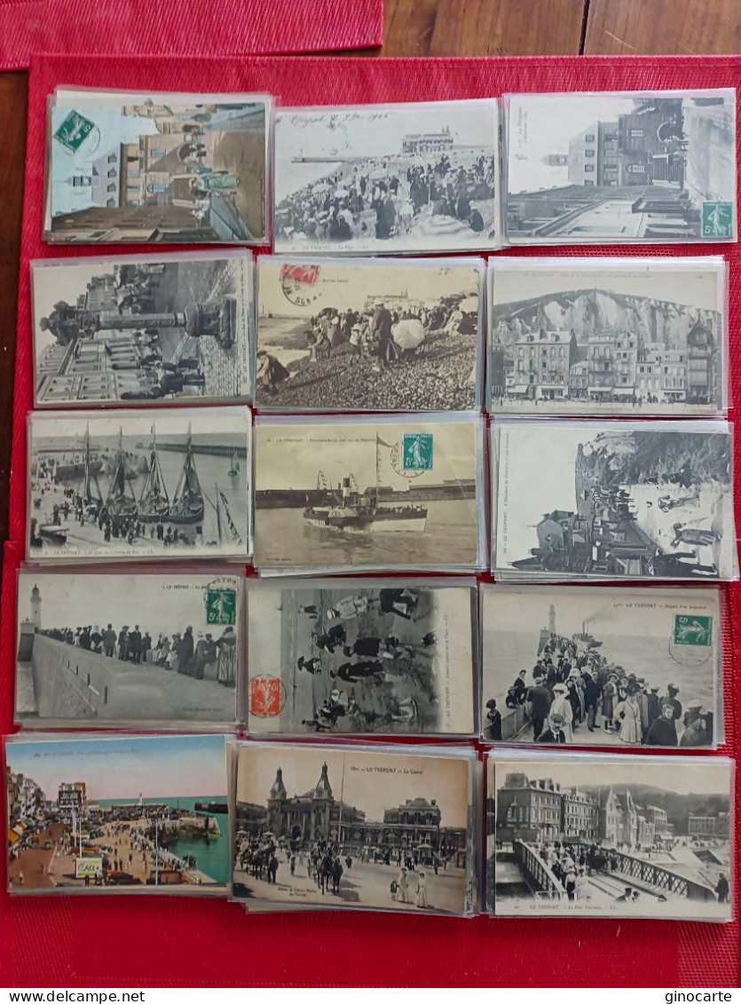 Lot De 127 Le Treport Cpa Avec Animation Pas D'architecture Ni Cathedrale - 100 - 499 Cartes