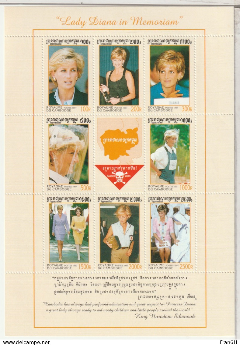 DIANA  - Bloc Neuf ** - MNH - - Familles Royales