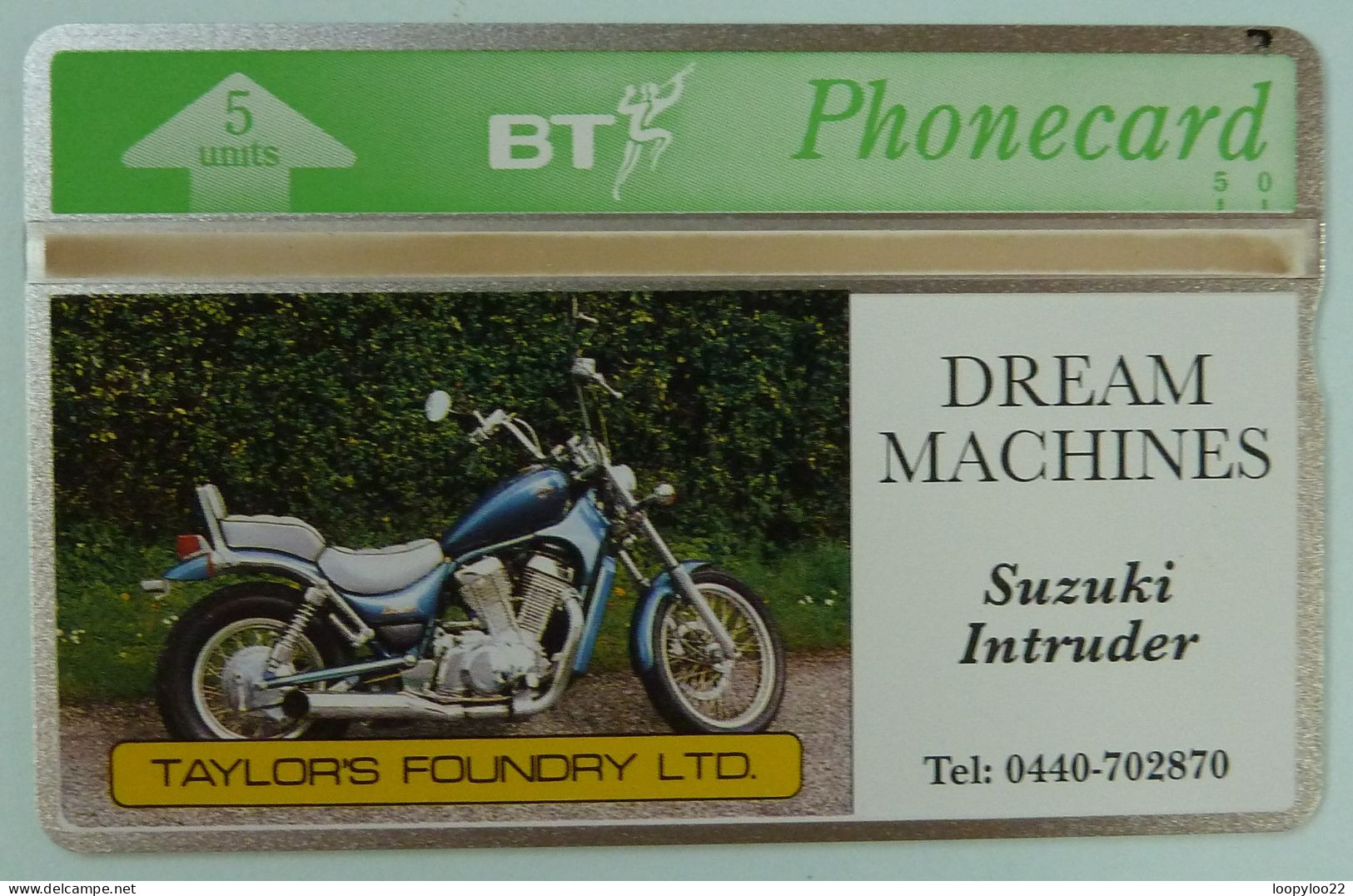 UK - Great Britain - BT & Landis & Gyr - BTP162 - Taylor's Foundry Ltd - Suzuki Intruder - 322K - 600ex - Mint - BT Emissions Privées