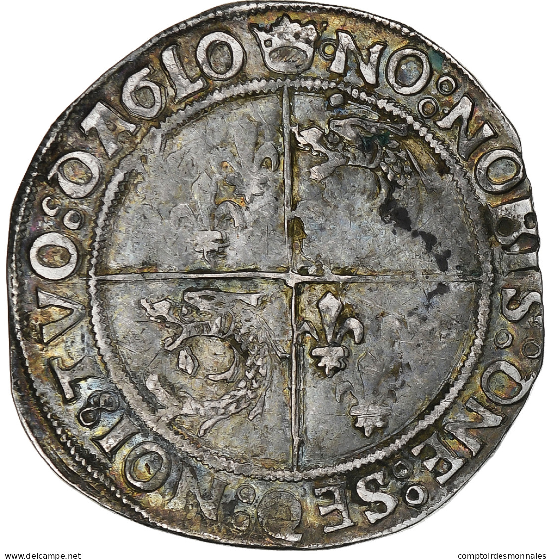 France, François Ier, 1/2 Teston Du Dauphiné, Avant 1540, Cremieu, Argent - 1515-1547 François 1er