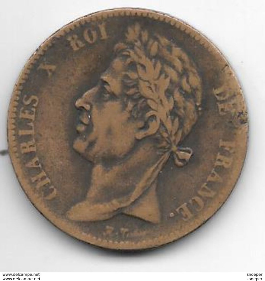 *french Colonies 5 Centimes 1827H  Km 10.2 - Andere & Zonder Classificatie