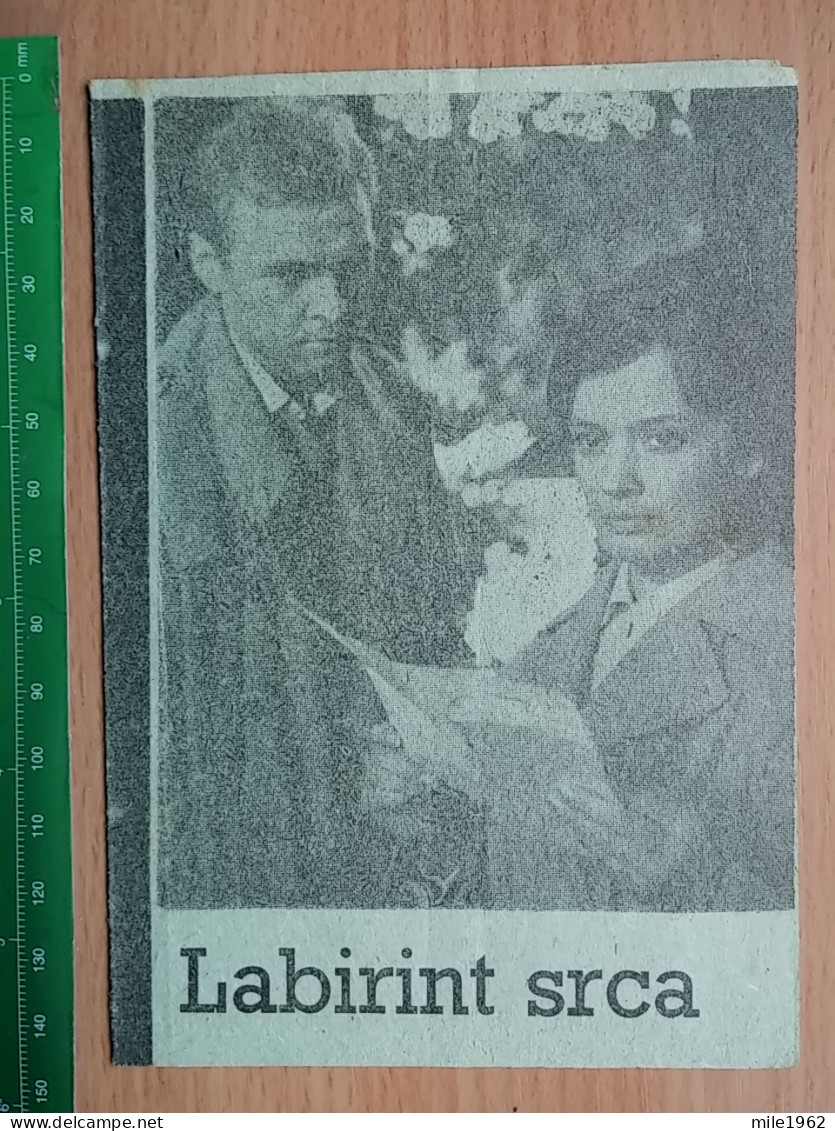 Prog 13 - Labyrint Srdce (1961) - Marie Vásová, Ludek Munzar, Jana Brejchová - Publicité Cinématographique