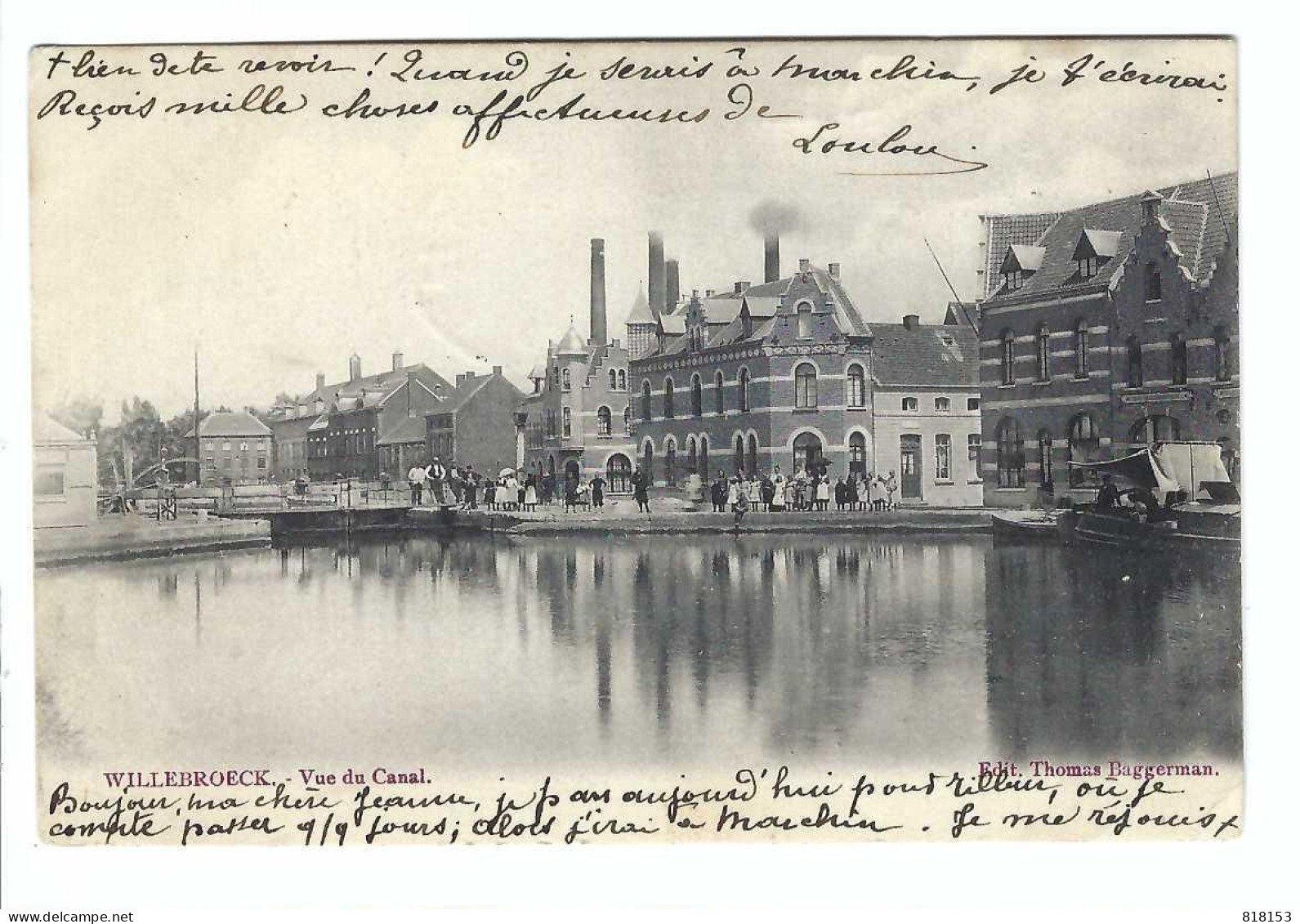 Willebroek  WILLEBROECK -  Vue Du Canal  1904 - Willebroek