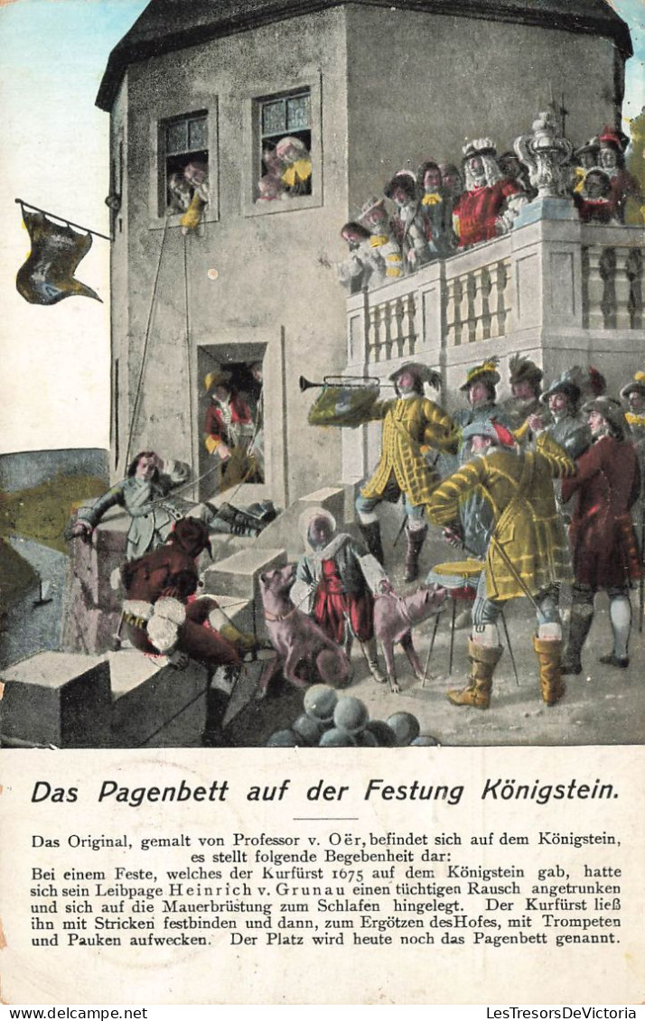 ILLUSTRATION - Das Pagenbett Auf Der Festung Königstein - Carte Postale Ancienne - Non Classificati