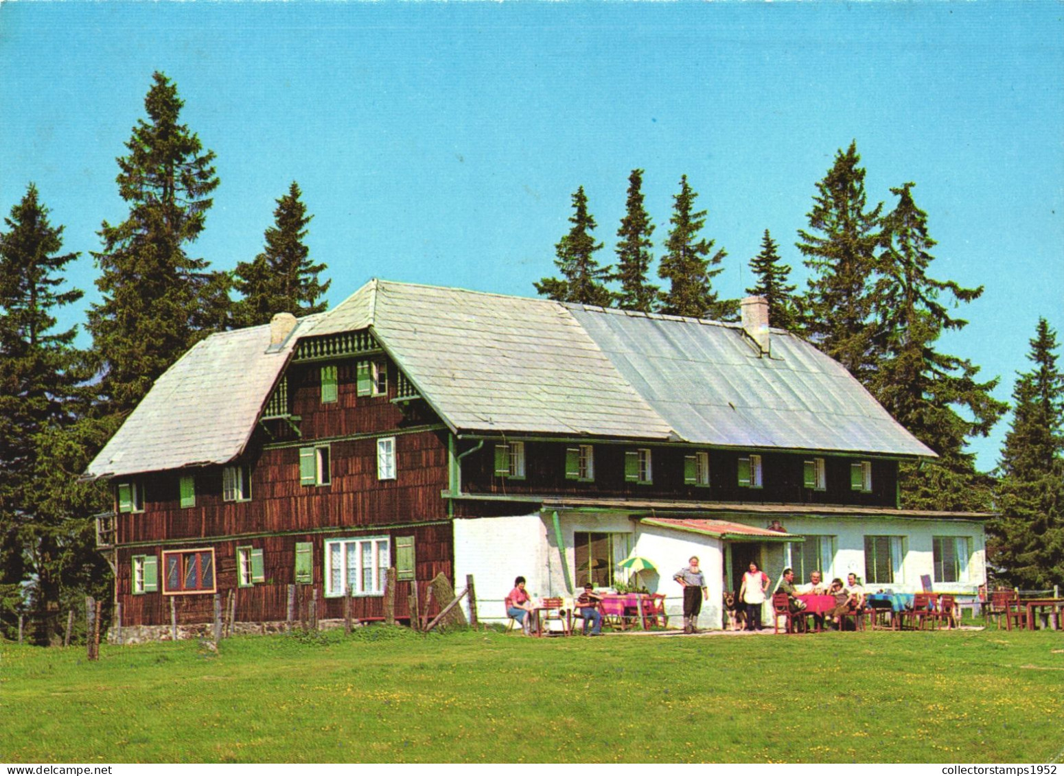 KINDBERG, STANGLALM, ARCHITECTURE, PENSION, TERRACE, AUSTRIA, POSTCARD - Kindberg