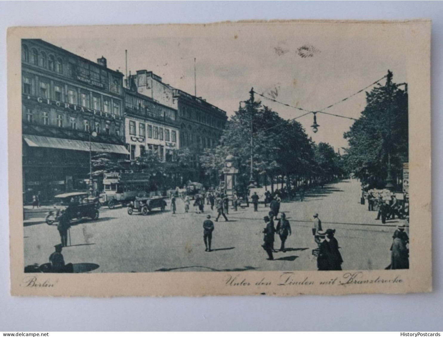 Berlin, Unter Den Linden Mit Kranzlerecke, Autos, Bus, 1923 - Zehlendorf