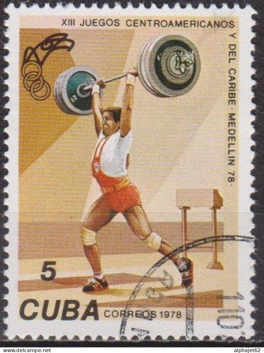 Sports Olympiques - CUBA - Haltérophilie - N° 2064 - 1978 - Oblitérés