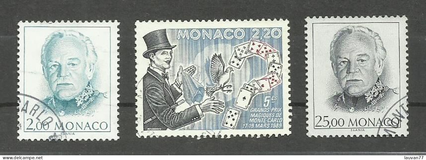 Monaco N°1671, 1678, 1707 Cote 4.60€ - Gebraucht