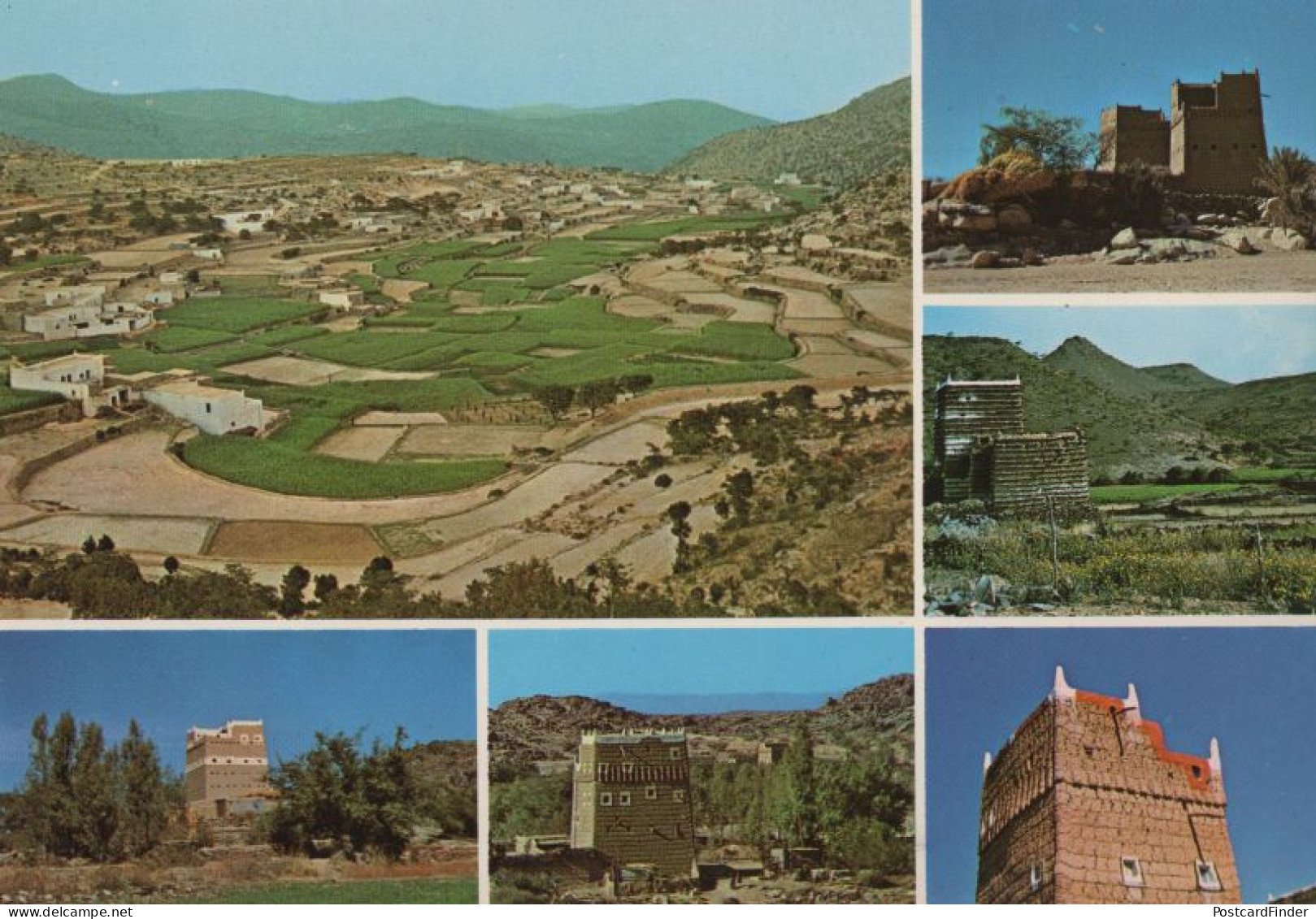 Views Of The Assir Asir Region South West Saudi Arabia Arabic Postcard - Saudi-Arabien