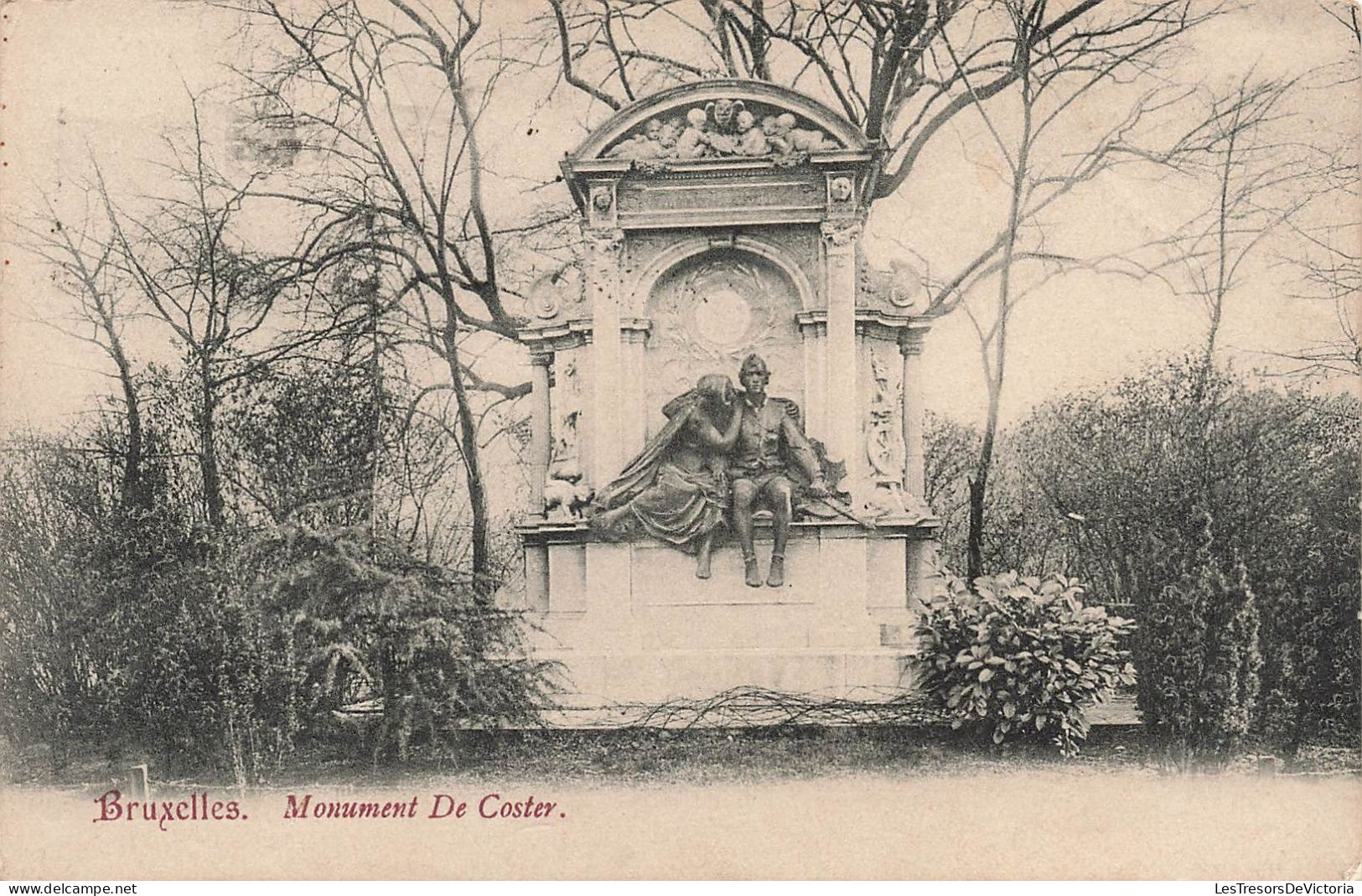 BELGIQUE - Bruxelles - Monument De Coster - Carte Postale Ancienne - Autres & Non Classés