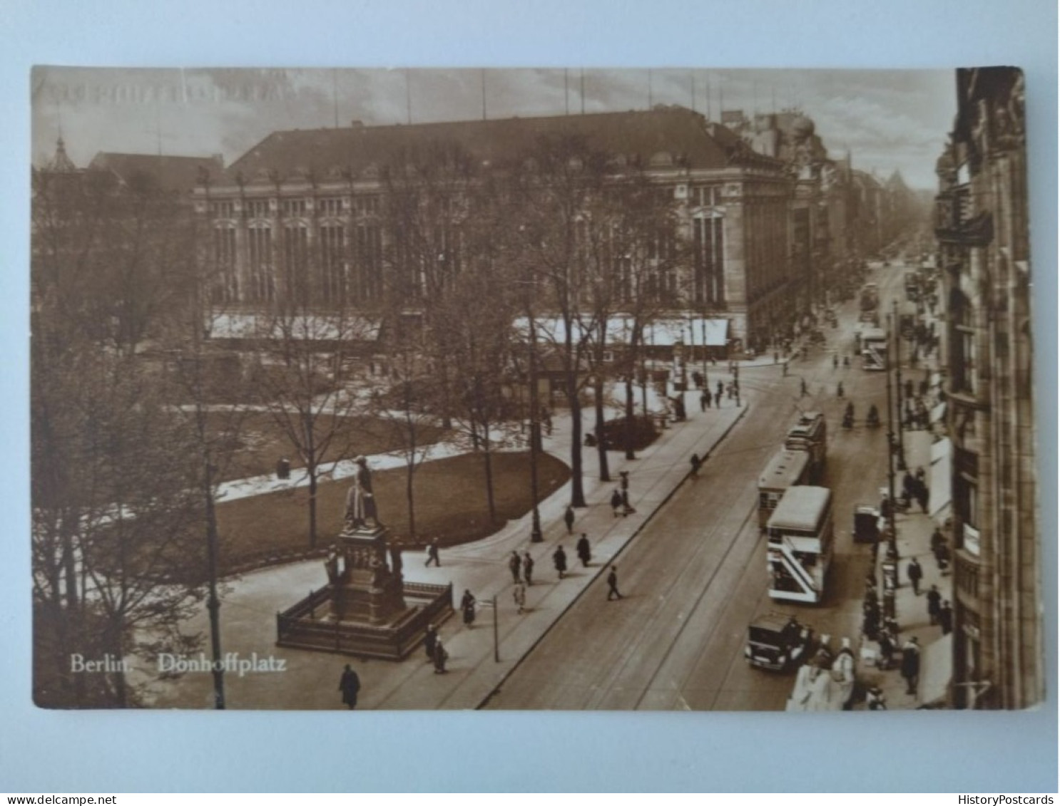 Berlin, Dönhoffplatz An Der Leipziger Straße, Strassenbahn, Busse U.a., 1927 - Mitte