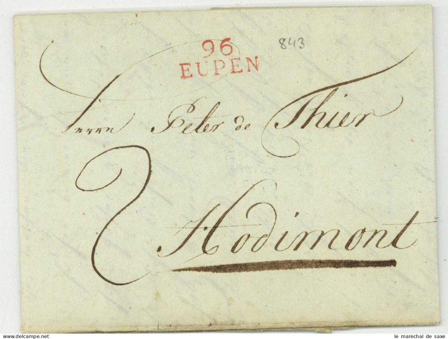 96 EUPEN Pour Hodimont 1804 - 1792-1815: Conquered Departments