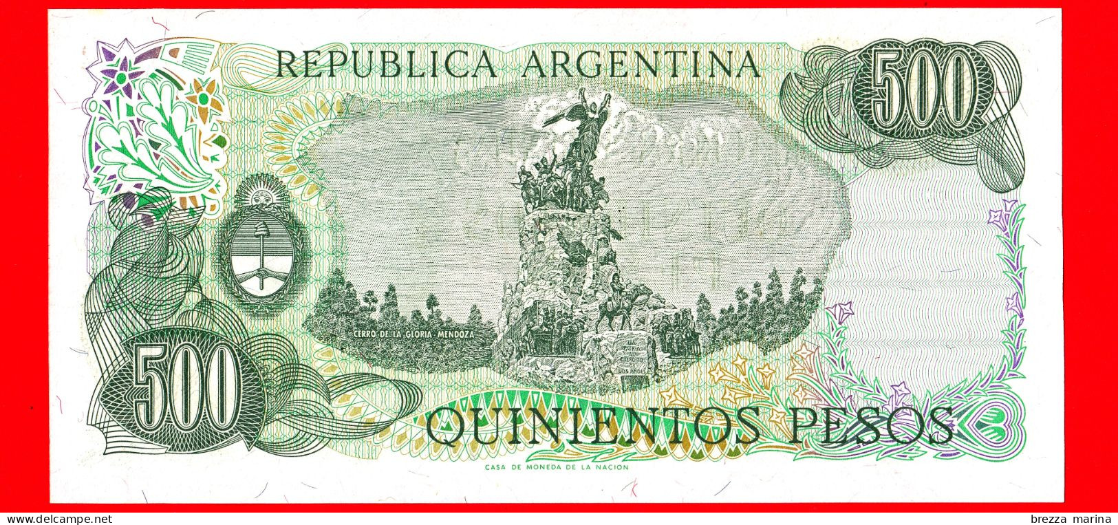 Nuovo - MNH - ARGENTINA - 1982 - Banconota - 500 Pesos - Argentine