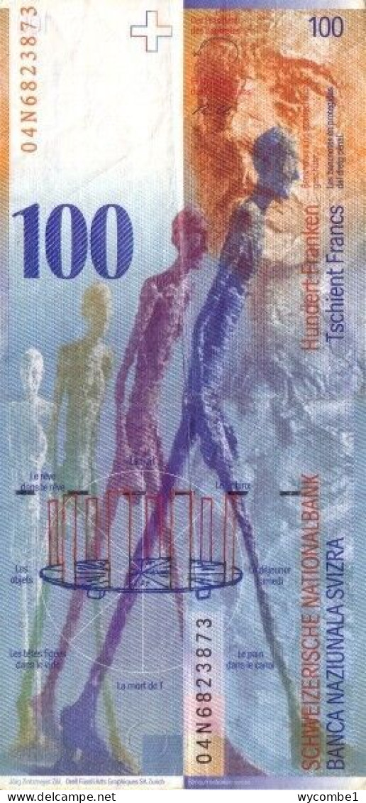 SWITZERLAND - 2004 100 Francs Raggenblas And Roth EF Banknote - Schweiz