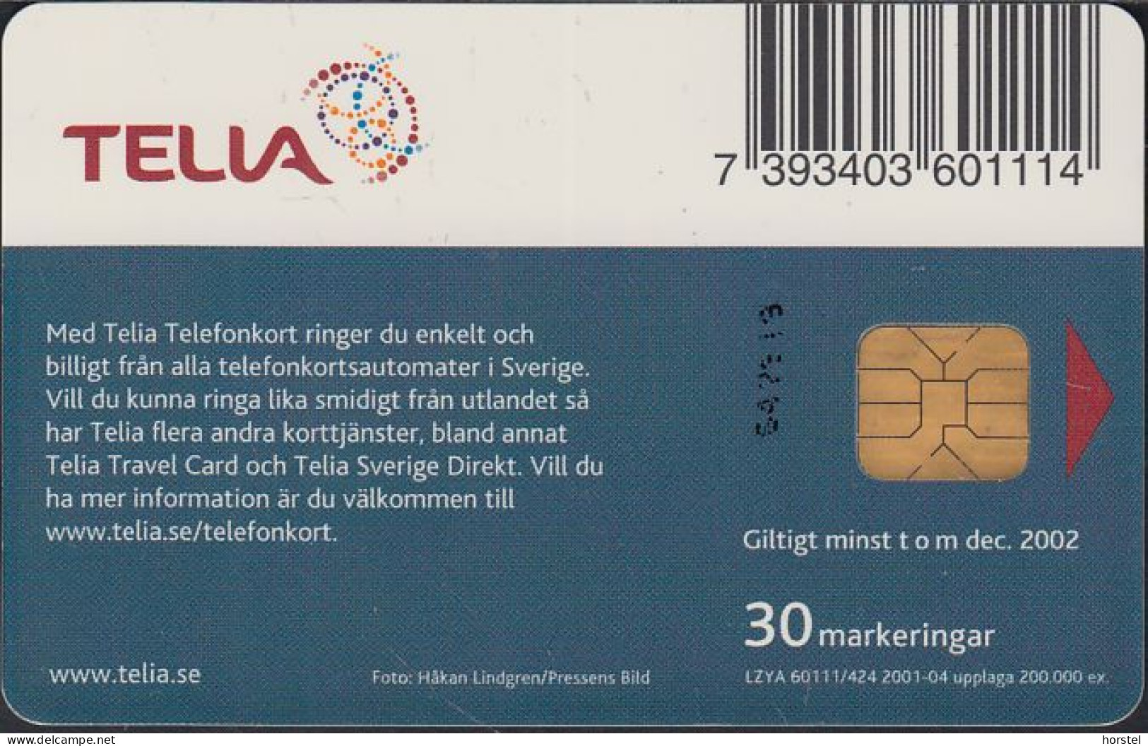 Schweden Chip 346 Football - Fußball - Soccer (60111/424) - Ink. 647913 - Suède