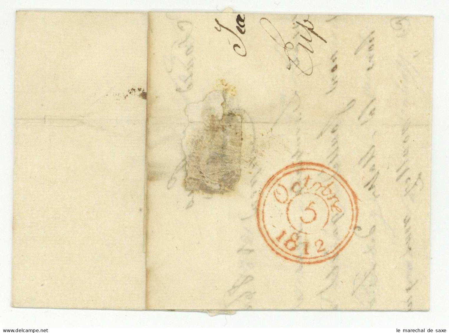 96 EUPEN 1812 Pour Paris - 1792-1815: Veroverde Departementen