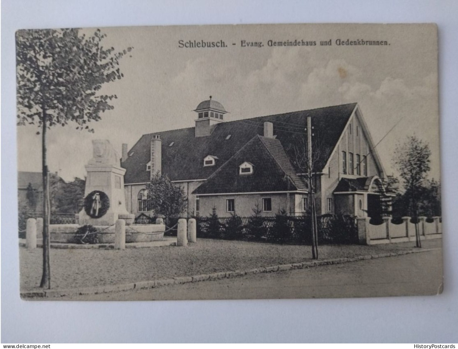 Schlebusch, Evangelisches Gemeindehaus U. Gedenkbrunnen, Leverkusen, 1910 - Leverkusen