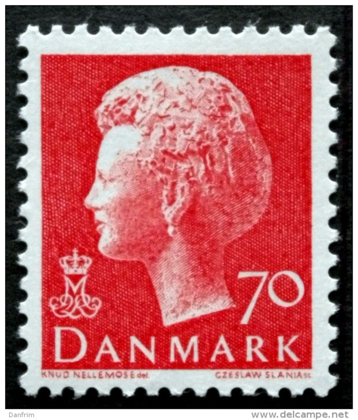 Denmark 1974   Queen Margrethe II   Cz.Slania   MiNr558x   MNH (** )    (lot B 590) - Neufs