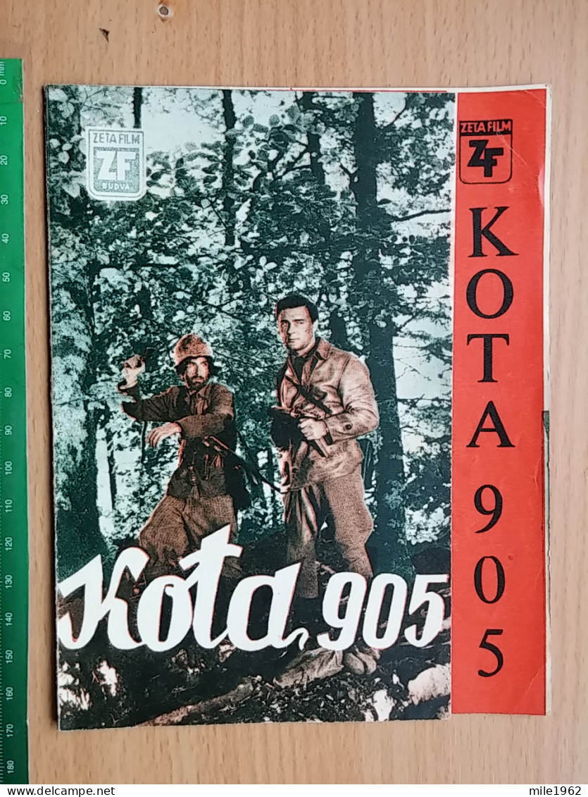 Prog 42 - Kota 905 (1960) - Ilija Dzuvalekovski, Dusan Bulajic, Stane Potokar , Pavle Vuisic - Publicité Cinématographique