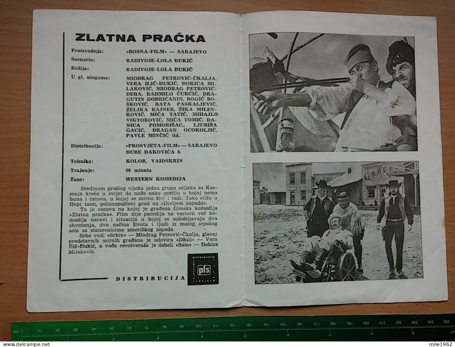 Prog 42 - Zlatna Praćka (1967) - Miodrag Petrovic-Ckalja, Vera Ilic-Djukic, Pavle Mincic, Mihajlo 'Bata' Paskaljevic - Publicité Cinématographique