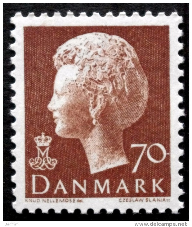 Denmark 1974    Queen Margrethe II   Cz.Slania  MiNr570y   MNH (** )    (lot B 601) - Neufs