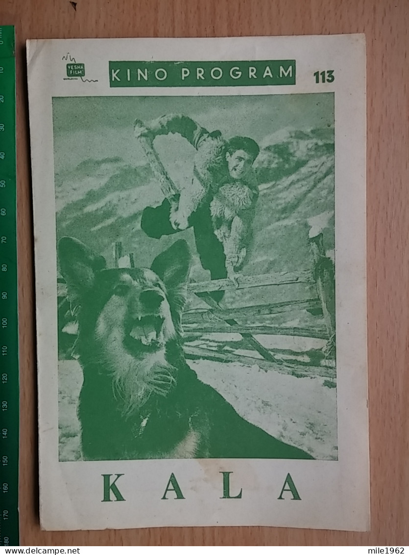 Prog 44 - Kala (1958) - Lojze Potokar, Stevo Zigon, Jure Dolezal - Publicité Cinématographique