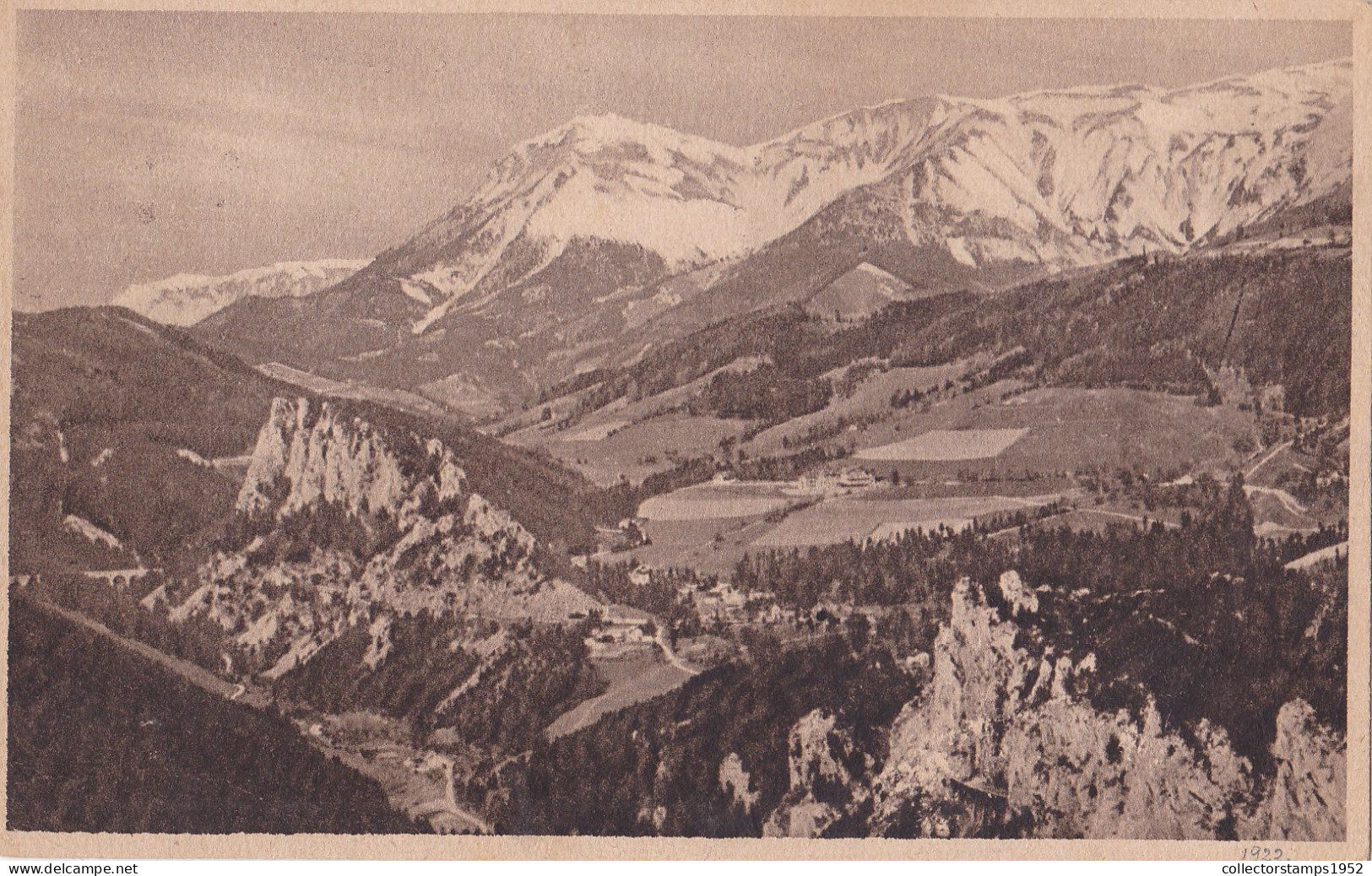 AUSTRIA - SEMMERING - BLICK VON DER MARIENHÖHE AUF BREITENSTEIN,   POSTCARD - Semmering