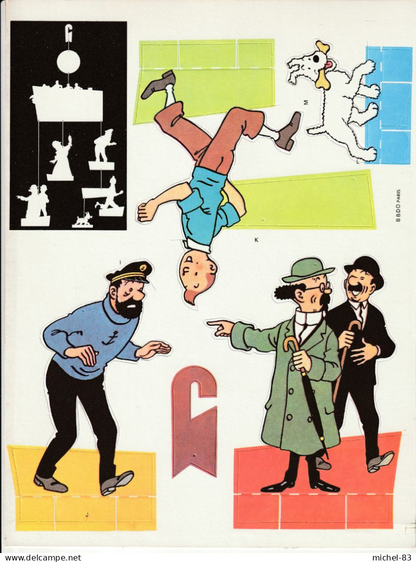 Mobile Tintin - Plaques En Carton