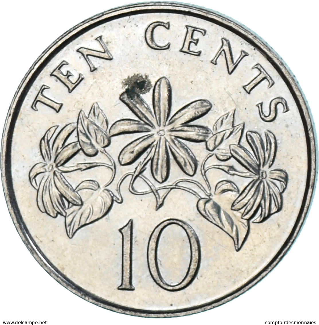 Monnaie, Singapour, 10 Cents, 1991 - Singapur