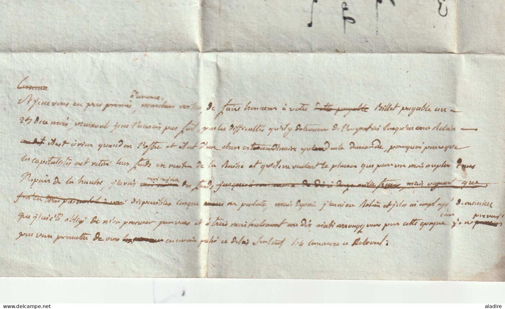 1806 - Marque Postale P37P BOURGOIN, Isère Sur Lettre Pliée De 2 Pages Vers LYON - Règne De Napoléon 1er - 1801-1848: Precursors XIX