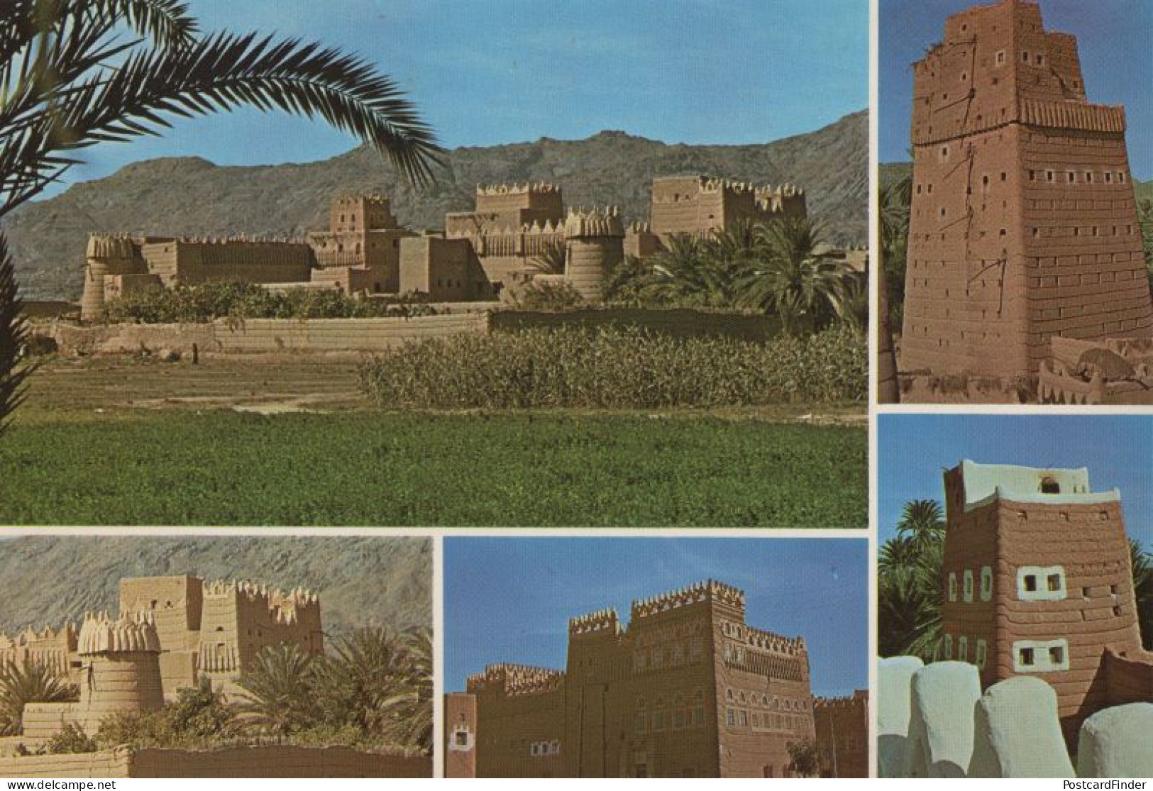 Views Of Najrahn Architecture Saudi Arabia Arabic Postcard - Arabie Saoudite