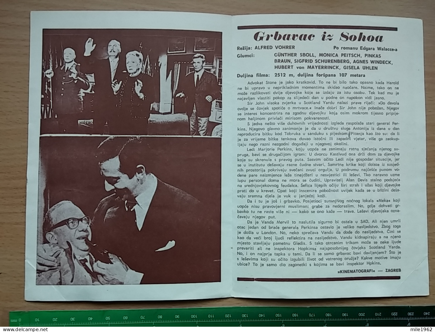 Prog 51 - The Hunchback Of Soho (1966), Der Bucklige Von Soho - Günther Stoll, Pinkas Braun, Monika Peitsch - Publicidad