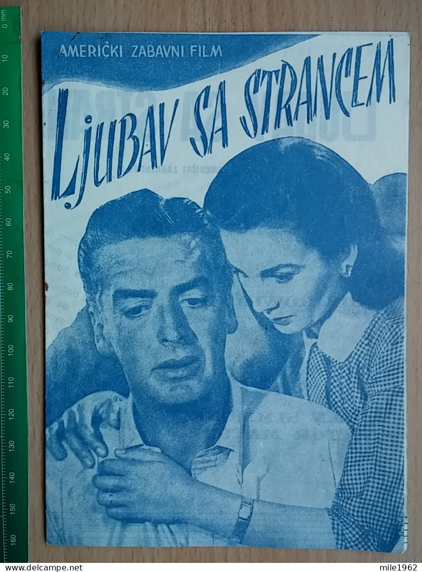 Prog 52 - Affair With A Stranger (1953) -Jean Simmons, Victor Mature, Linda Douglas - Publicidad