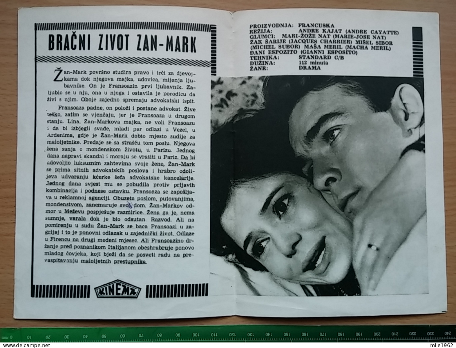 Prog 52 - Anatomy Of A Marriage (1964) -Jean-Marc Ou La Vie Conjugale -Jacques Charrier, Marie-José Nat, Michel Subor - Publicidad