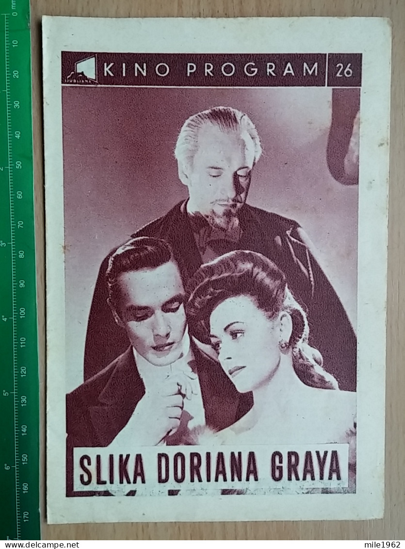 Prog 52 - The Picture Of Dorian Gray (1945) - George Sanders, Hurd Hatfield, Donna Reed - Publicité Cinématographique