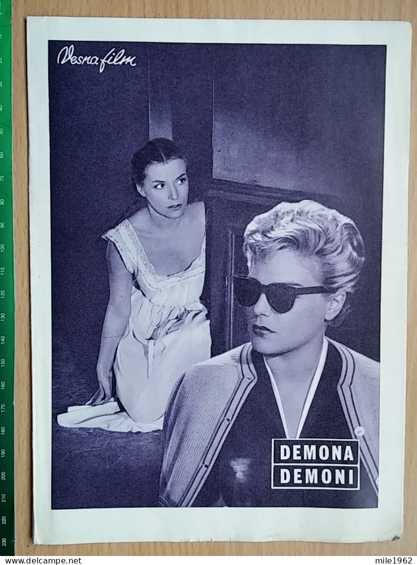 Prog 54 - Diabolique (1955) - Les Diaboliques - Simone Signoret, Véra Clouzot, Paul Meurisse - Publicité Cinématographique