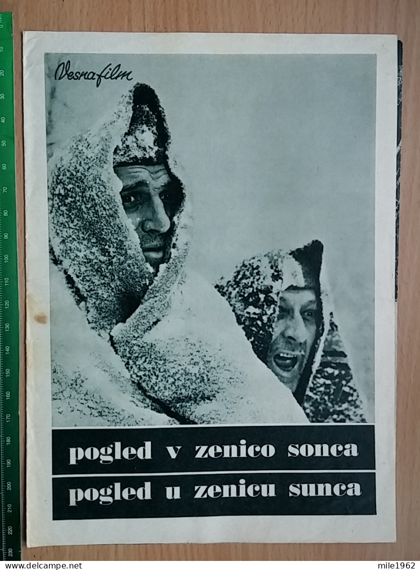 Prog 55 -  Pogled U Zjenicu Sunca (1966) - Velimir 'Bata' Zivojinovic, Antun Nalis, Faruk Begolli - Publicité Cinématographique