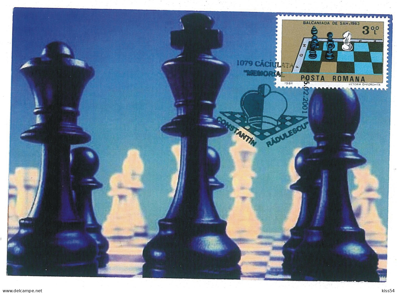 MAX 24 - 605 CHESS Romania - Maximum Card - 2001 - Echecs