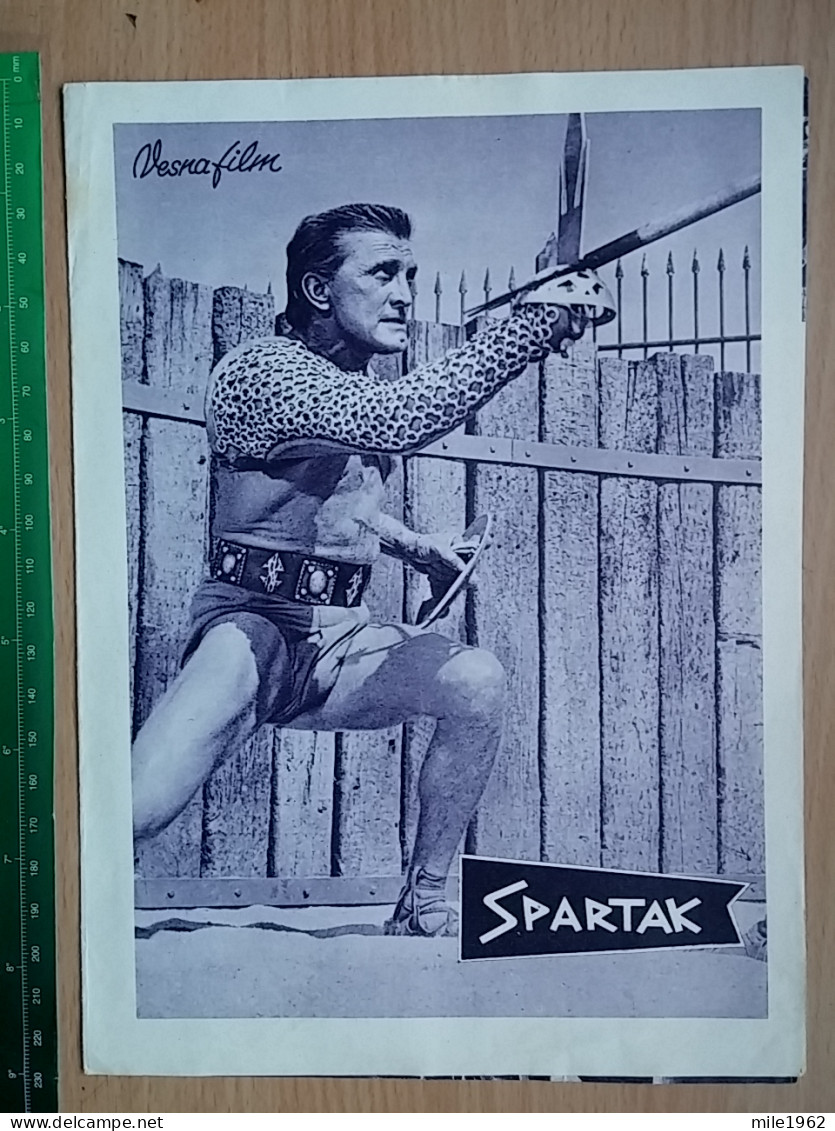 Prog 55 - Spartacus (1960) - Kirk Douglas, Laurence Olivier, Jean Simmons, John Gavin - Publicité Cinématographique