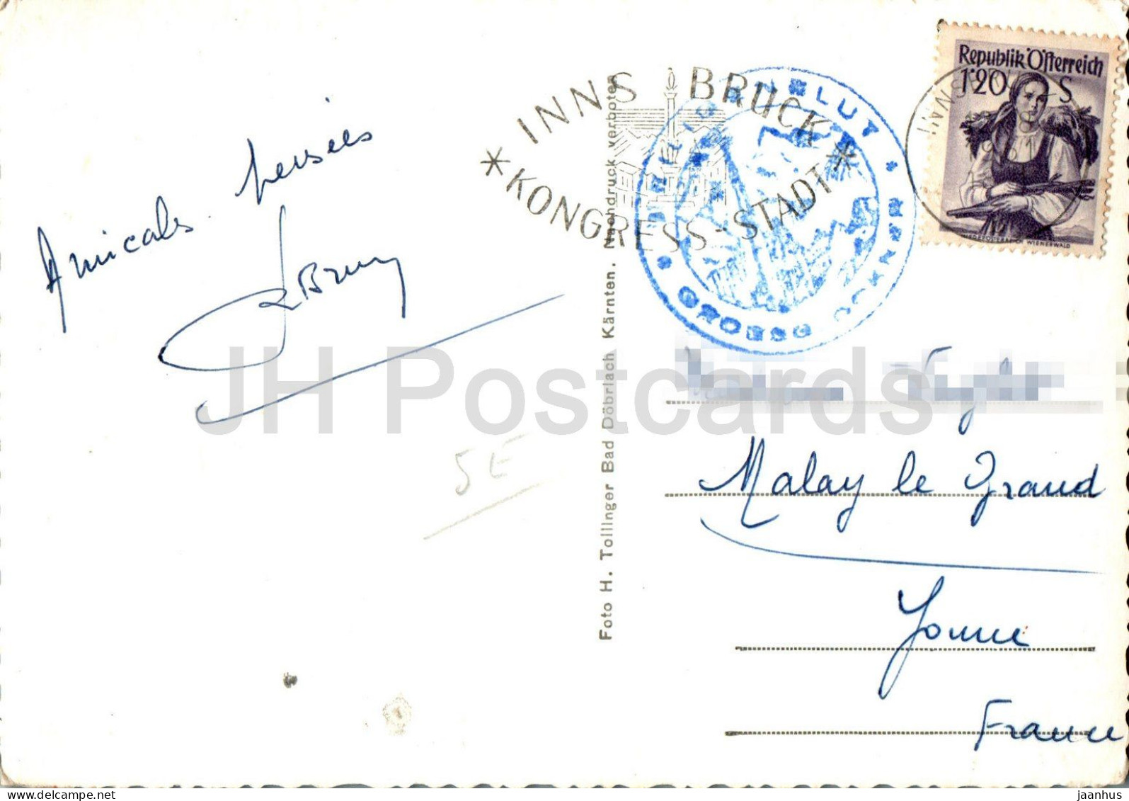 Heiligenblut 1301 M - Grossglockner - Hochalpenstrasse - 169 - 1961 - Austria - Used - Heiligenblut