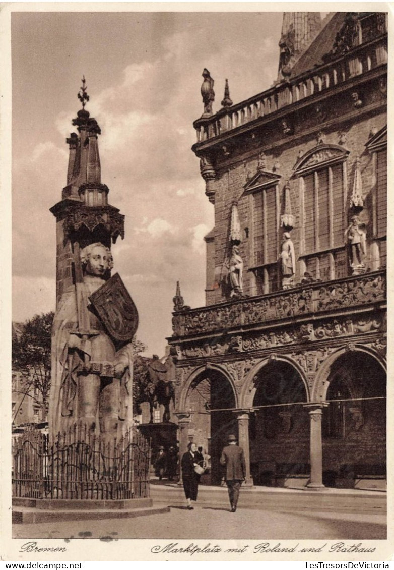 ALLEMAGNE - Bremen - Marktplatz Mit Roland Und Rathaus - Carte Postale Ancienne - Bremen