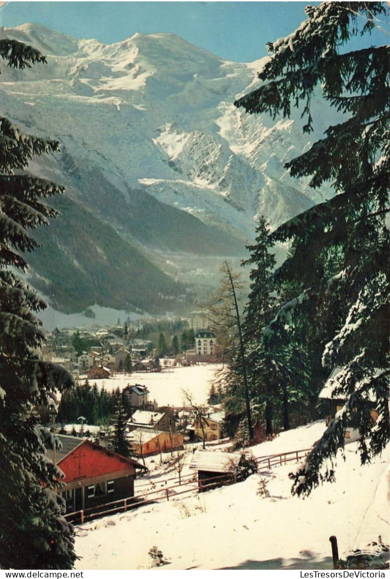 FRANCE - Chamonix Mont Blanc - Vue Générale - Le Mont Blanc Et Les Dômes Du Goûter - Carte Postale - Chamonix-Mont-Blanc