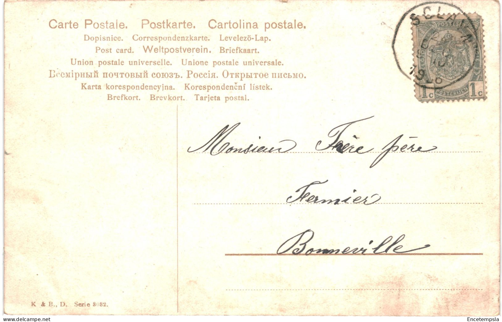 CPA Carte Postale Belgique Des Chevaux Dans Une Prairie 1908  VM76116 - Chevaux