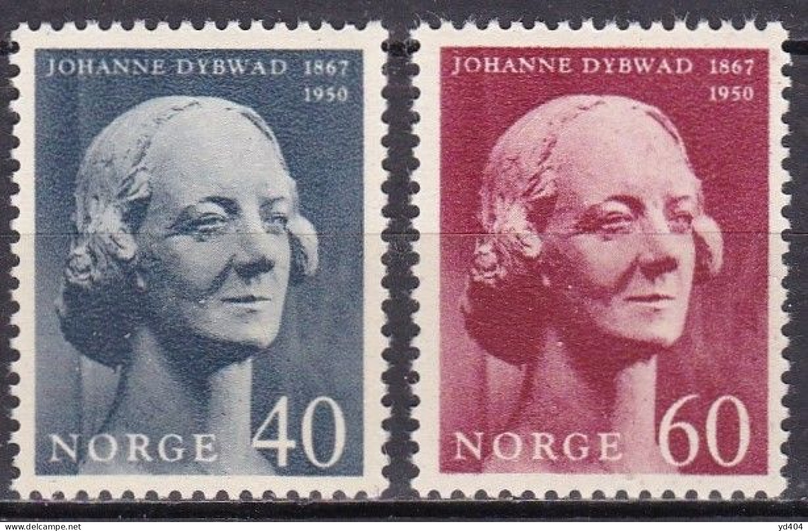 NO225B - NORWAY – 1967 – J. DYBWAD – YT # 511/2 MNH - Nuevos