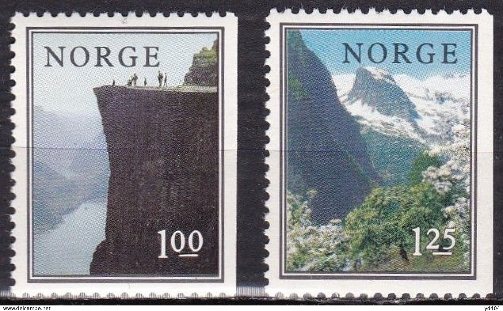 NO237B – NORVEGE - NORWAY 1976 – LANDSCAPES PAIRS - Y&T # 682/3 MNH 3,50 € - Neufs