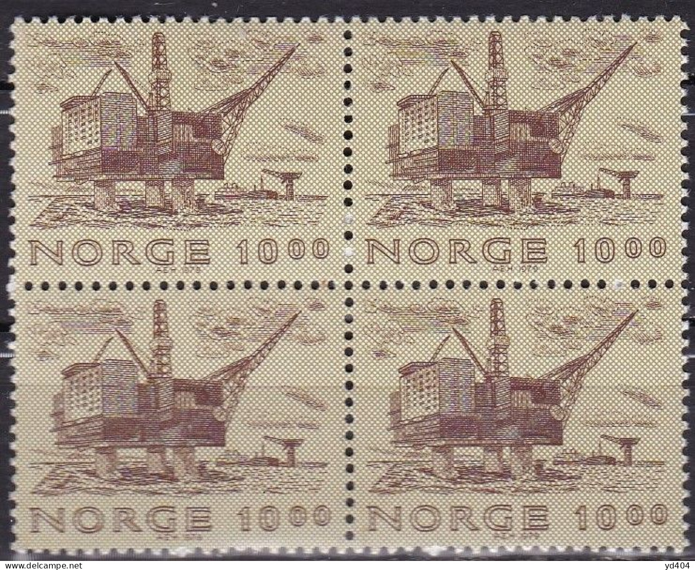 NO239Af - NORWAY 1979 – BLOCKS - STATFJORD - SG # 850(x4) MNH 25 € - Neufs