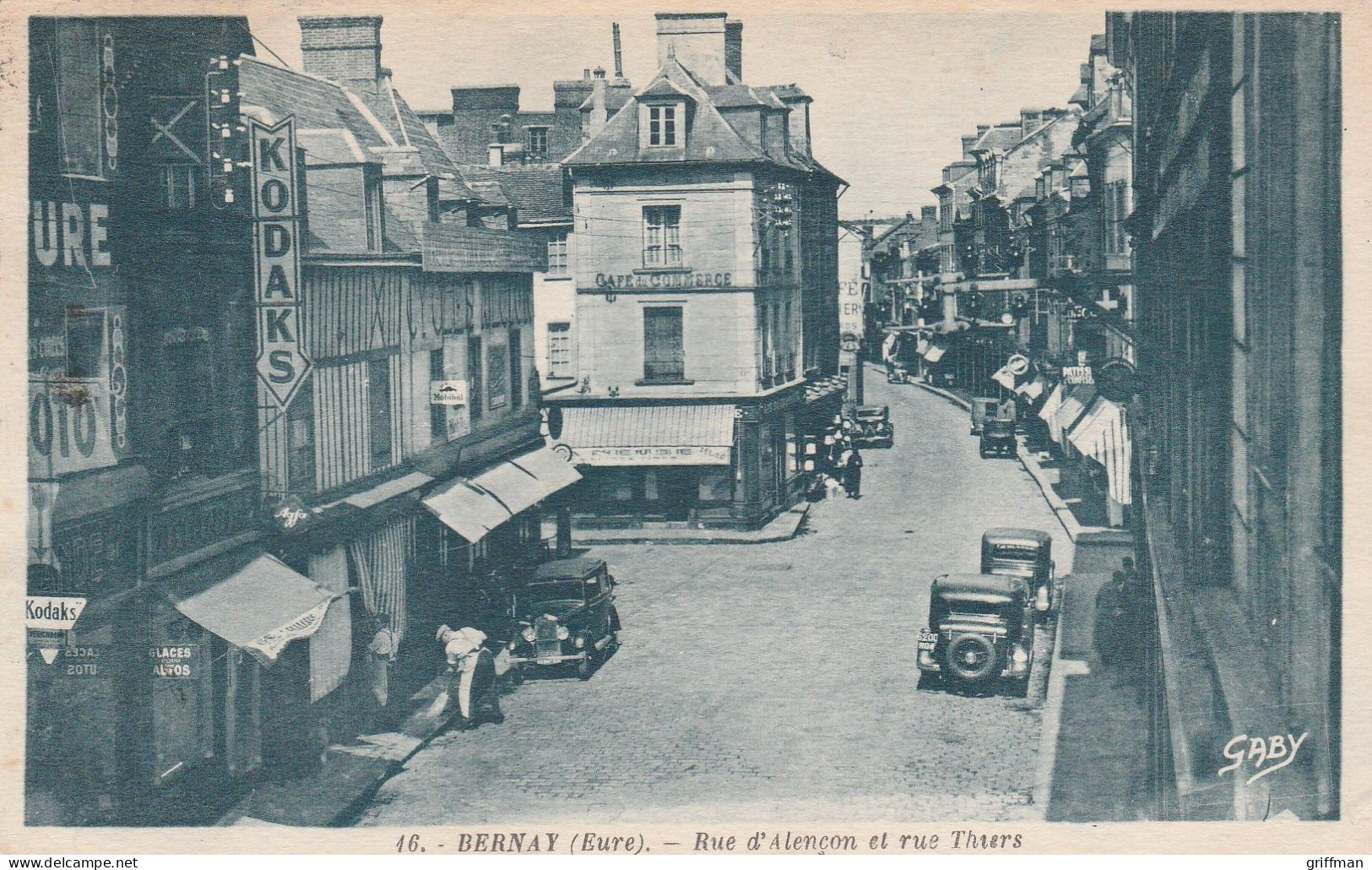 BERNAY RUE D'ALENCON ET RUE THIERS TBE - Bourgtheroulde