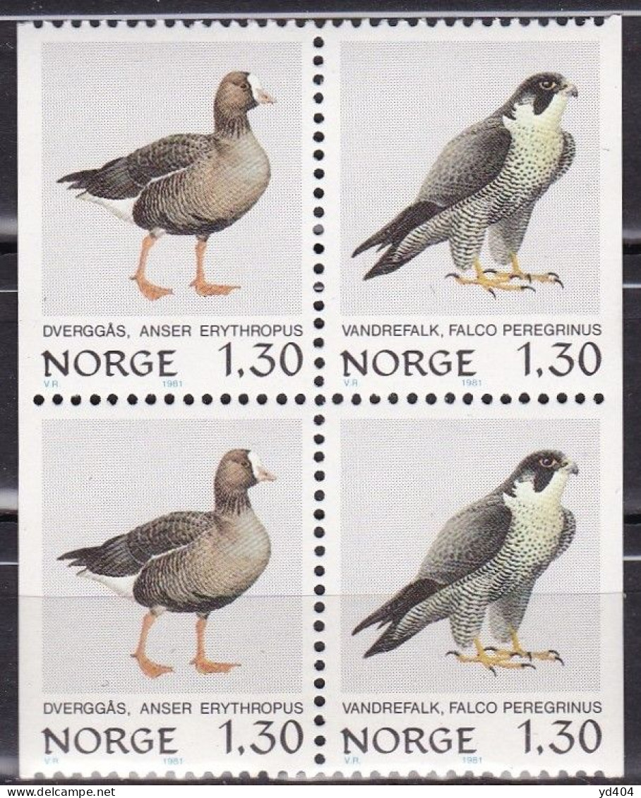 NO240B - NORWAY 1980 - BIRDS - SG # 869/70(x2) MNH 3,25 € - Neufs